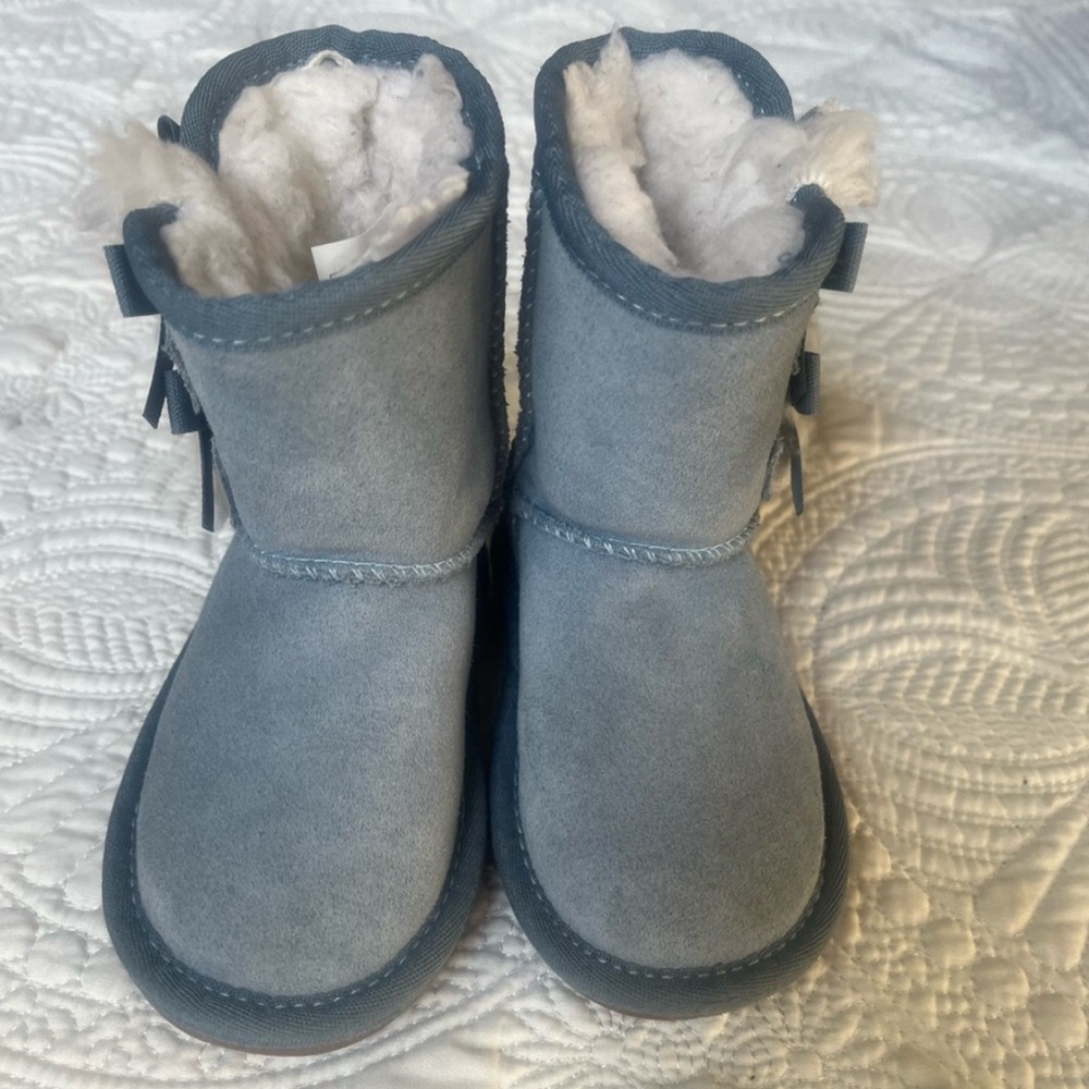 Koolaburra Kids Blue Suede Boots